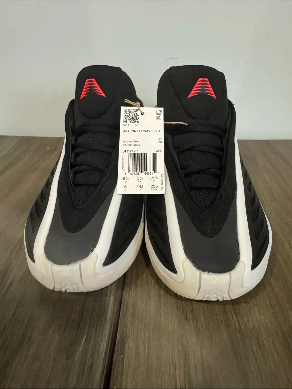 ADIDAS ANTHONY EDWARDS 2J KIDS BASKETBALL SHOES